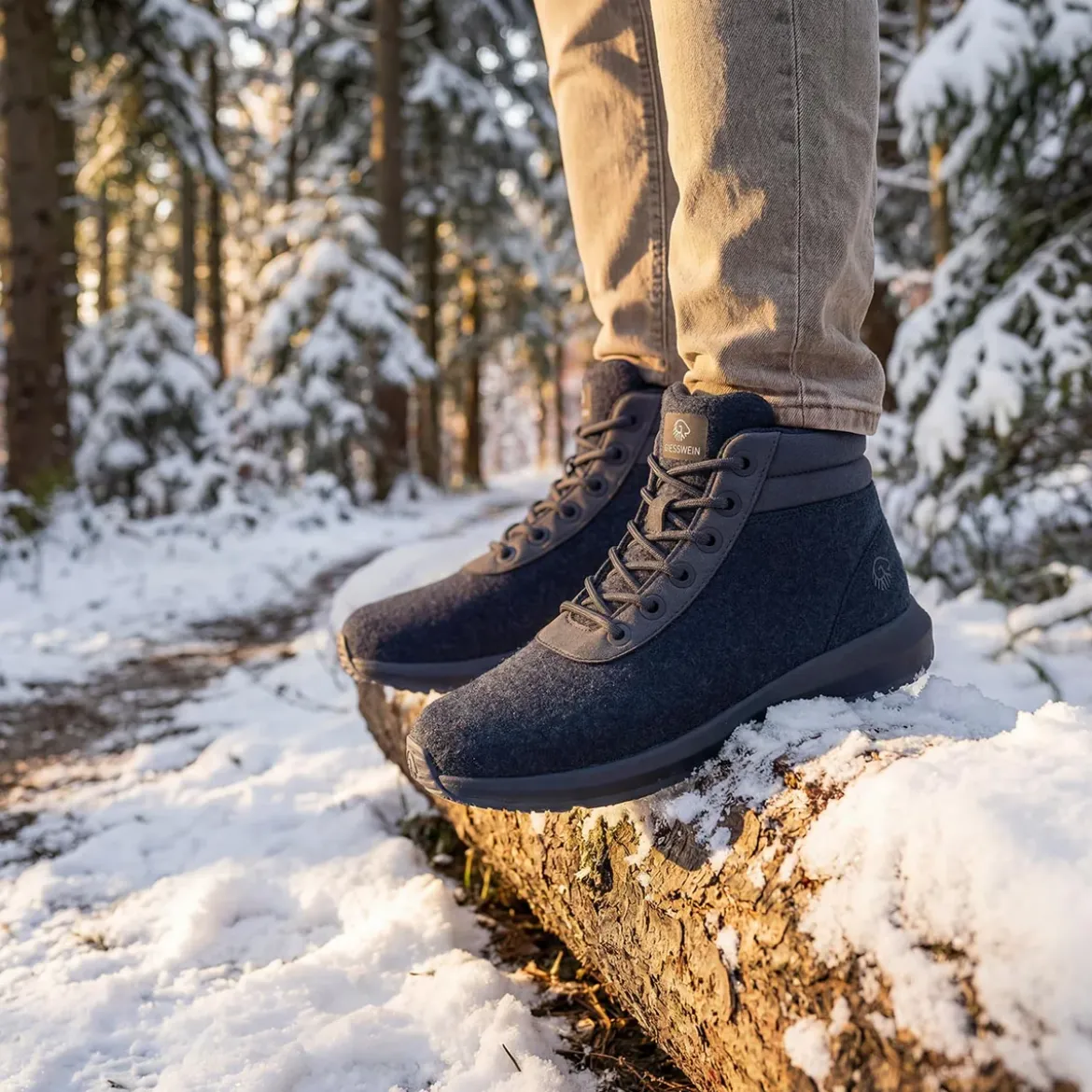 Wool Sneaker High Top Men